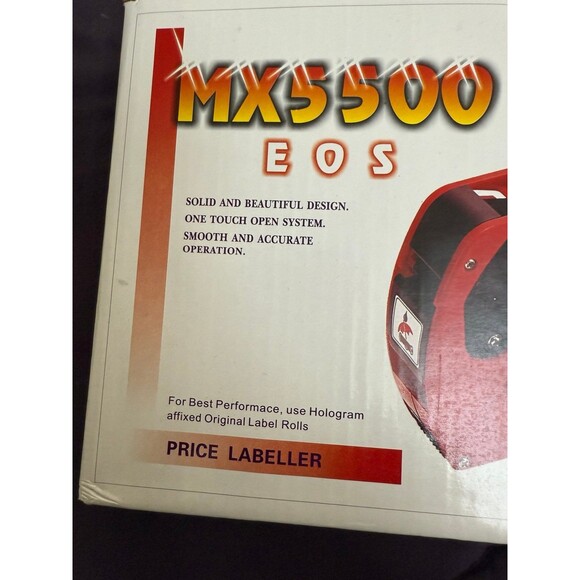 MX-5500 Price Tag Gun 8 Digits Pricing yellow Labeller and label paper rolls - Picture 2 of 6